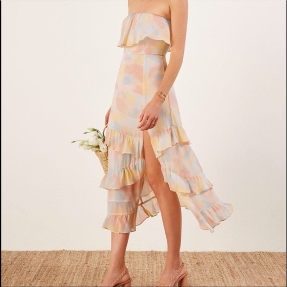 Reformation. Indy dress. Worn once. Perfect condition. Size 6. - Picture 1 of 5